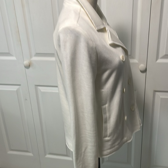 Adorable Tommy Hilfiger off white jacket/pea coat sz M - Picture 3 of 4